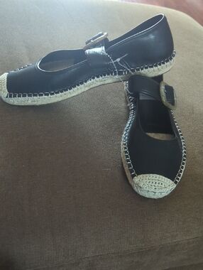 FRYE AND CO. Mary Jane Espadrille Flats in Beige
